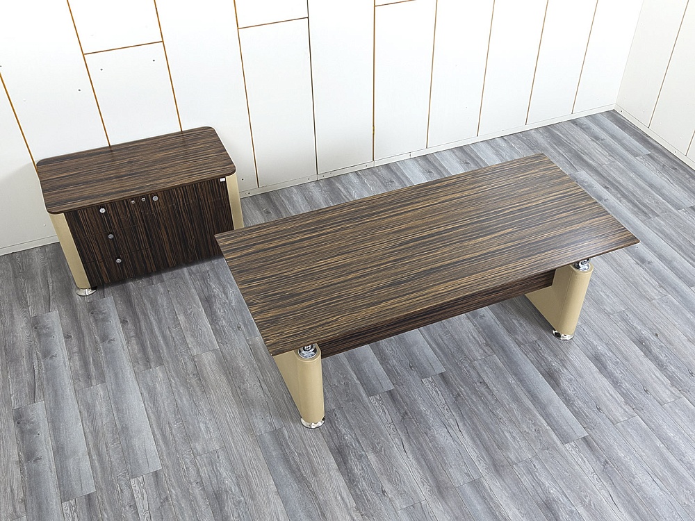 Кабинет руководителя Tecnoarredo 2 000х920х760 Шпон Зебрано Venus  (КРЗ1-09024)