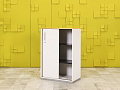 Шкаф для документов офисный Steelcase ЛДСП Белый Германия  ШД2ДБ1-30016