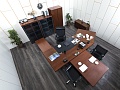 Кабинет руководителя ORA 3 025х3 056х750 Массив, шпон Махагон Mon ile  (КРШ-15122)