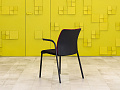 Конференц кресло для переговорной на ножках Steelcase Ткань Чёрный; Красный Франция_КНТЧ2-240923