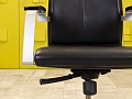 Офисное кресло руководителя на колесах MADERA B Sitland Кожа Орех; Чёрный Италия_КРКЧ-281123