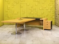 Стол для руководителя  K-Office BOS Barcelona Шпон Ольха Испания  СРПЛ1-04026