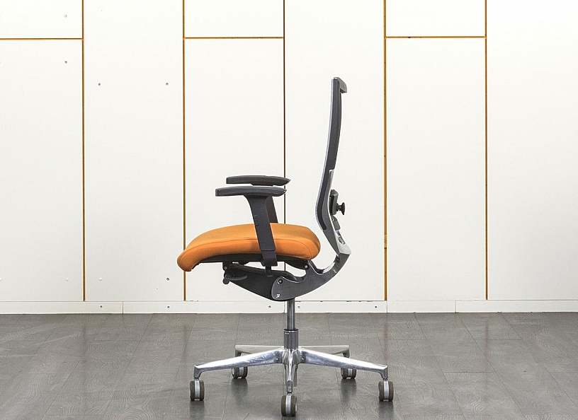 Офисное кресло для персонала   Сетка Оранжевый   (КПТО-06051)