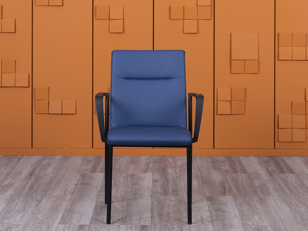Конференц кресло для переговорной  Синий Экокожа LD Seating   (КНКН-27025)