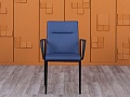 Конференц кресло для переговорной  Синий Экокожа LD Seating   (КНКН-27025)