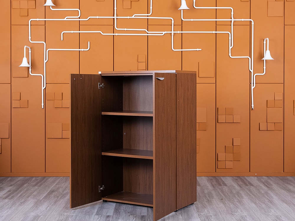 Шкаф для документов  900х450х1 350 ЛДСП Орех   (ШД2ДХ-27055)