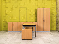 Кабинет руководителя  Steelcase ЛДСП Ольха Франция  КРЛ-04026