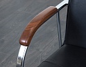 Купить Конференц кресло для переговорной  Черный Дерево/кожзам Самба   (УДКЧ(Самба.Под.Орех))