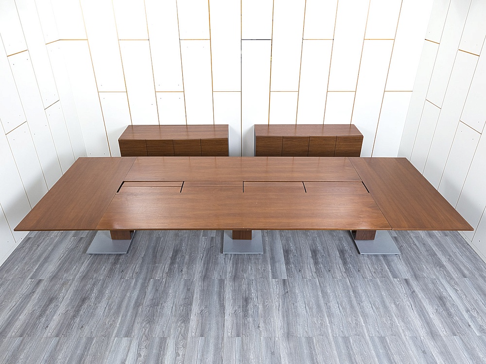 Офисный стол для переговоров Bene 4 270х1 520х740 Шпон Орех   (СГПХ-12123)