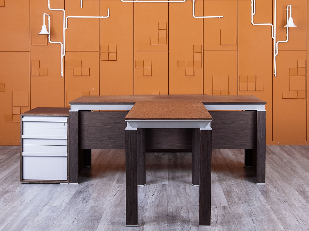 Стол для руководителя MARTEX 1 800х2 000х750 Шпон Венге HAN  (СРПЕк-24065)