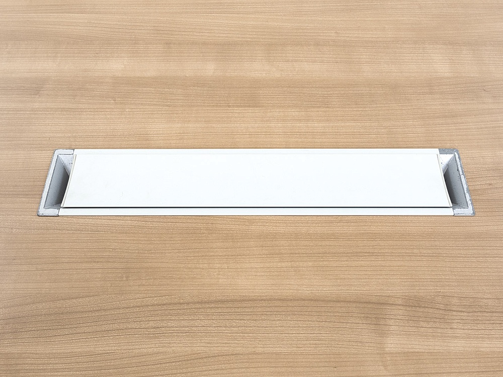 Офисный стол для переговоров  2 200х1 100х730 Шпон Зебрано   (СГПЗ-15044)