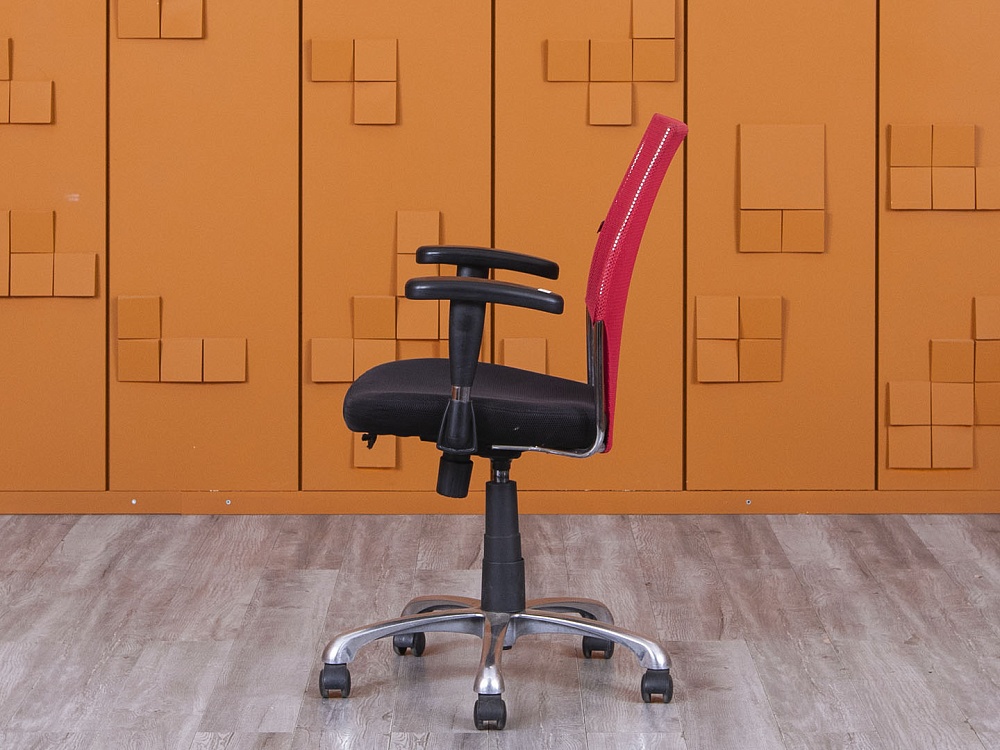 Офисное кресло для персонала   Сетка Красный   (КПСК-20085)