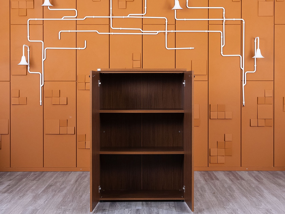 Шкаф для документов  900х450х1 350 ЛДСП Орех   (ШД2ДХ-27055)