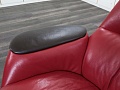 Мягкое кресло SteelCase Кожа Красный Massaud Lounge Chair  (КНКК-14045)