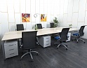 Купить Комплект офисной мебели  4 800х1 640х710 ЛДСП Зебрано   (КОМЗ-10012)