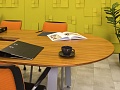 Офисный стол для переговоров ЛДСП Орех  СГОХ-01066