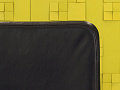 Офисное кресло руководителя на колесах Please 2 Ergonomik Steelcase Кожа Чёрный Германия  КРКЧ-23105