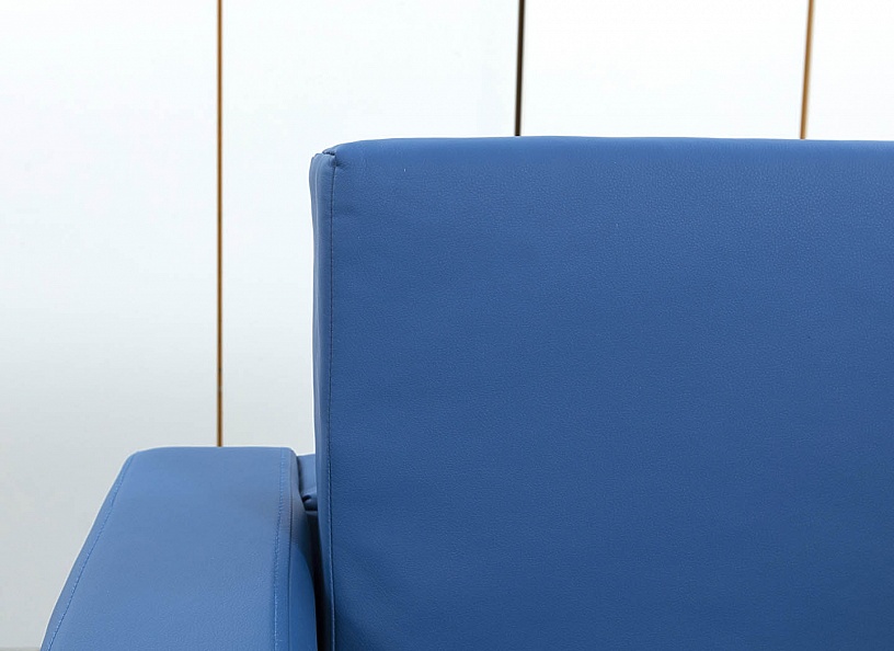 Офисный диван  Кожзам Синий   (Комплект мягкой мебели ДНКНК-25112)
