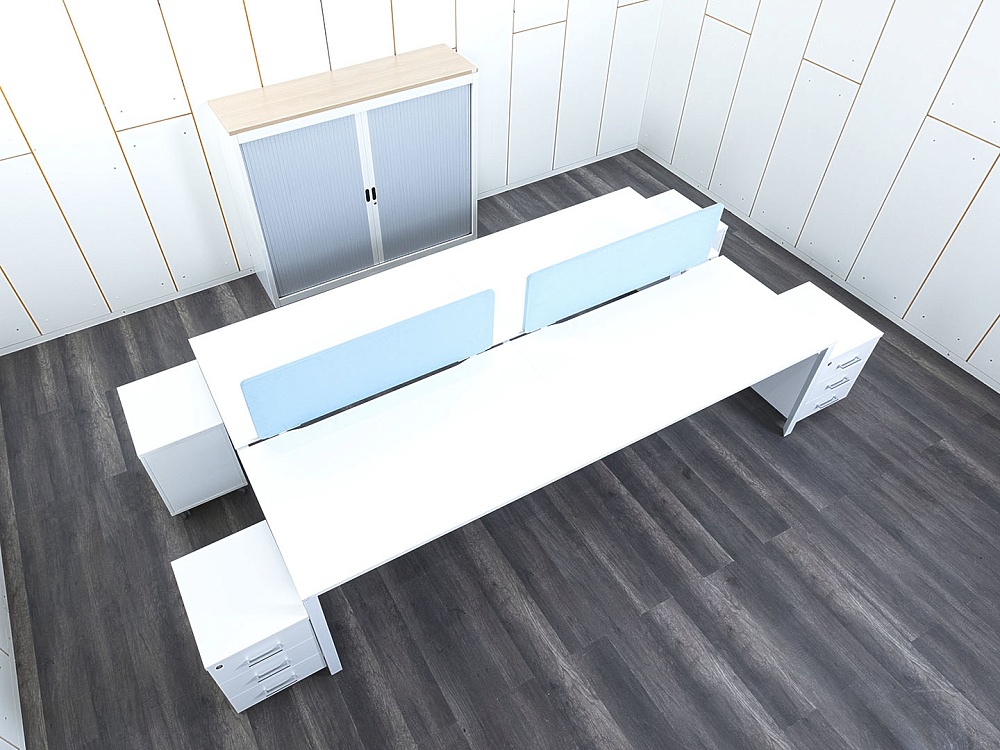 Комплект офисной мебели Herman Miller 2 800х1 630х750 ЛДСП Белый   (КОМБ1-30033)