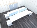 Комплект офисной мебели Herman Miller 2 800х1 630х750 ЛДСП Белый   (КОМБ1-30033)