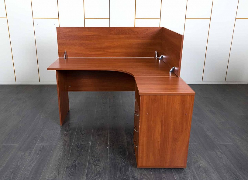 Комплект офисной мебели стол с тумбой  1 400х900х750 ЛДСП Вишня   (СПУШпК-29120)