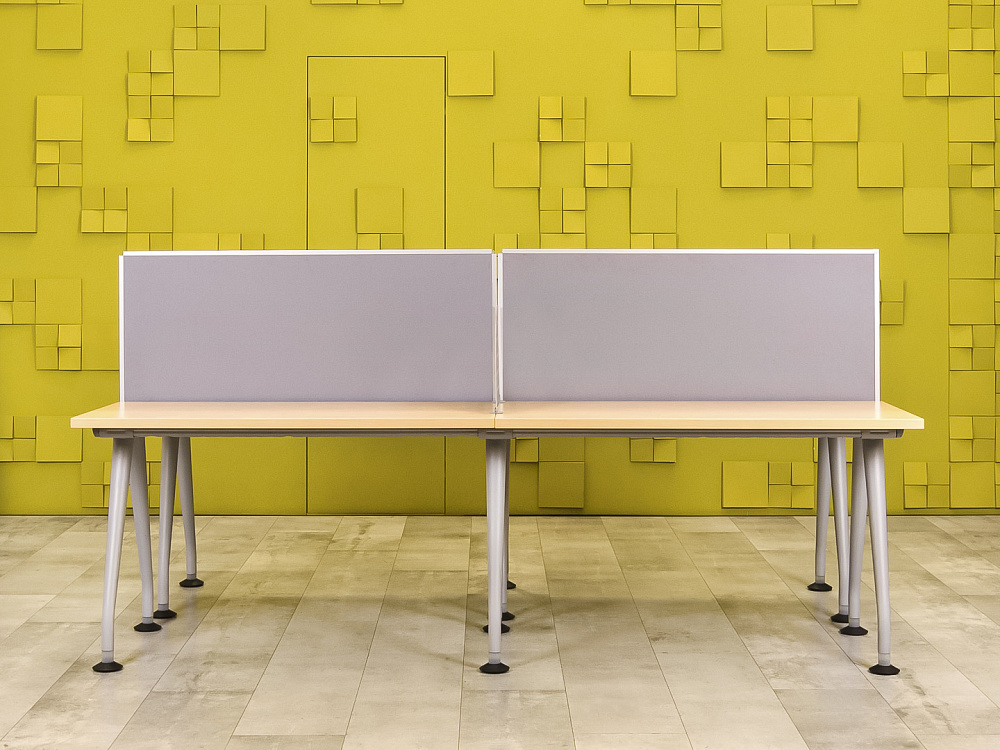 Комплект офисной мебели на 4 человека  KNOLL ЛДСП Клен США  ГКВ1-24076