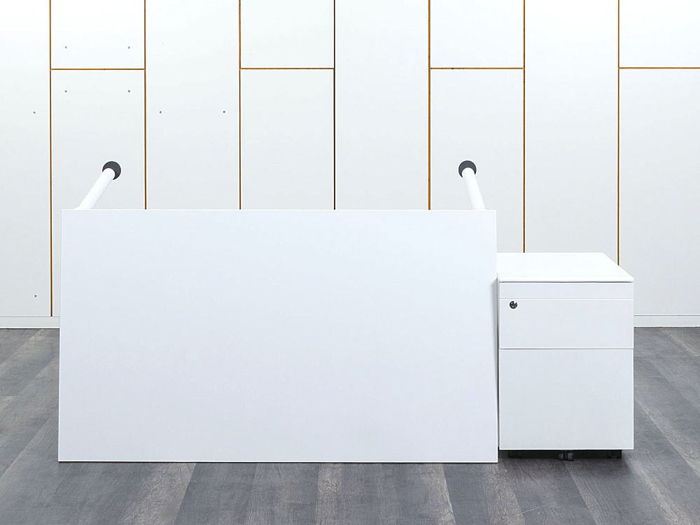 Комплект офисной мебели стол с тумбой Herman Miller 1 400х800х730 ЛДСП Белый   (СППБК-13112)