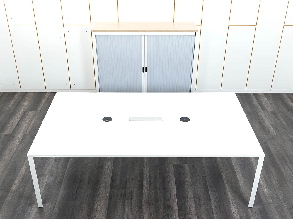 Офисный стол для переговоров Herman Miller 2 400х1 400х750 ЛДСП Белый   (СГПБк-02122)