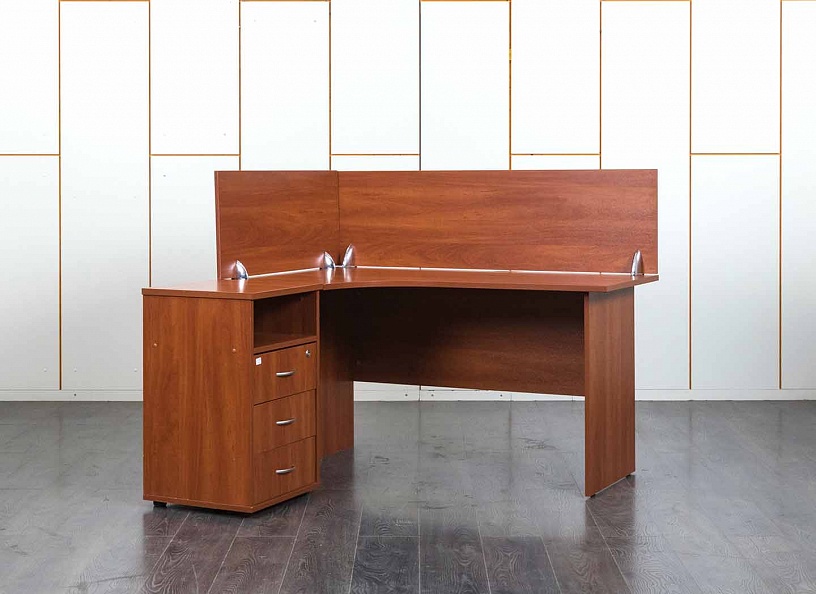 Комплект офисной мебели стол с тумбой  1 400х900х750 ЛДСП Вишня   (СПУШлК-29120)