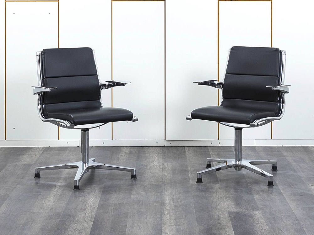 Комплект из 2-х кресел Sitland  Кожа Черный SIT IT MANAGER  (КНКЧК-16112)