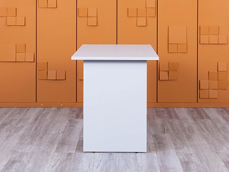 Офисный стол прямой  1 380х680х750 ЛДСП Серый   (СППС-31054(нов))