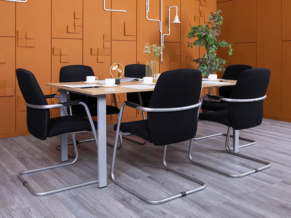 Офисный стол для переговоров Bene 1 800х1 000х730 ЛДСП Зебрано   (СГПЗ-20035)