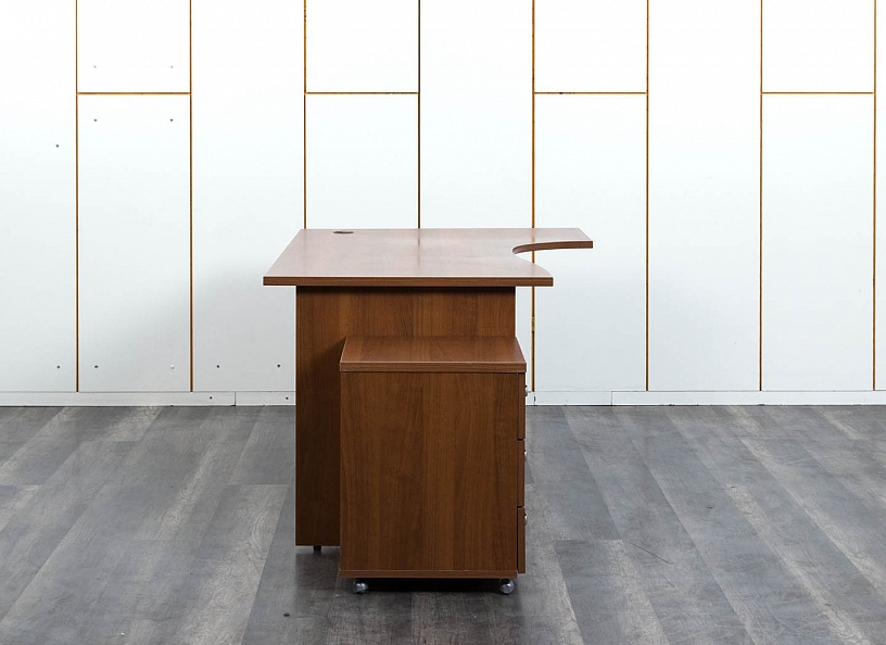 Комплект офисной мебели стол с тумбой  1 600х1 000х750 ЛДСП Вишня   (СПУШК1п-13013)