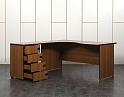 Купить Комплект офисной мебели стол с тумбой  1 600х1 800х760 ЛДСП Орех   (СПУХКл-19051)