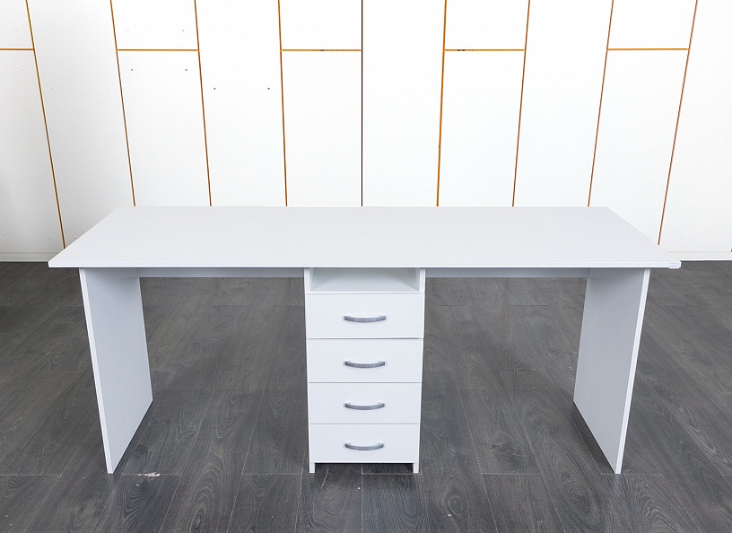 Комплект офисной мебели стол с тумбой  1 750х600х750 ЛДСП Белый   (СППБ1К-17110)