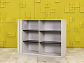 Шкаф для документов офисный  Steelcase ЛДСП Серый Франция  ШД1ДС4-27046