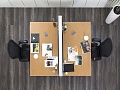 Комплект офисной мебели Herman Miller 1 600х1 700х730 ЛДСП Орех   (КОМХ-19082)