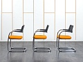 Конференц кресло для переговорной  Оранжевый Ткань VITRA   (УДТО-07120)