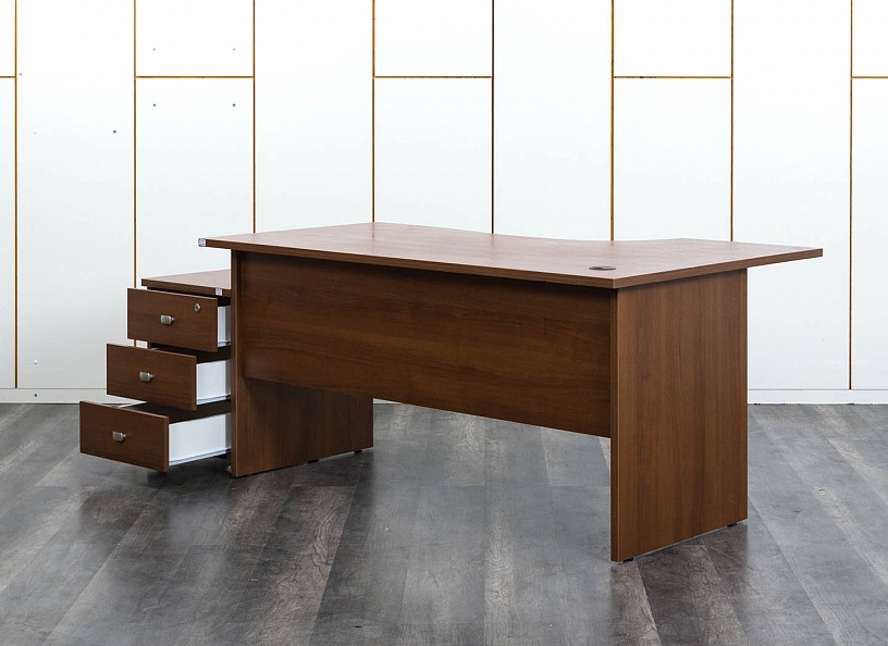 Комплект офисной мебели стол с тумбой  1 600х1 000х750 ЛДСП Вишня   (СПУШК1л-13013)