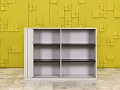 Шкаф для документов офисный  Steelcase ЛДСП Серый Франция  ШД1ДС4-27046