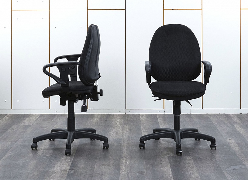 Офисное кресло для персонала   Ткань Черный   (КПТЧ-07062)