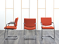 Конференц кресло для переговорной  Оранжевый Ткань LD Seating   (УДТО-07083)