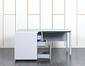 Купить Комплект офисной мебели стол с тумбой  1 600х1 430х750 ЛДСП Серый   (СПУСКЛ-11090)