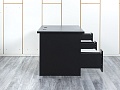 Комплект офисной мебели стол с тумбой IKEA 1 400х800х760 ЛДСП Черный   (СППЧКл-04064)
