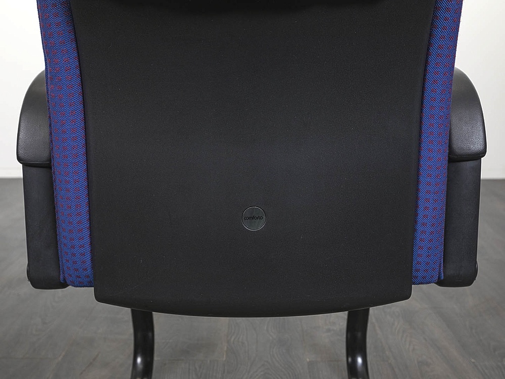 Конференц кресло для переговорной  Синий Ткань Haworth Comforto  (УДТН-28071)