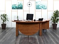 Стол для руководителя Камбио 2 220х1 950х750 ЛДСП Груша Boss  (СРГ-25013)