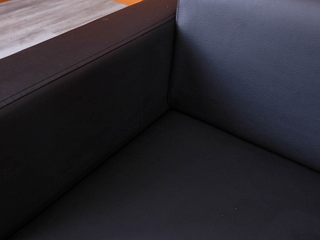 Офисный диван ДМебель Кожзам Черный   (ДНКЧ2-25094(нов))