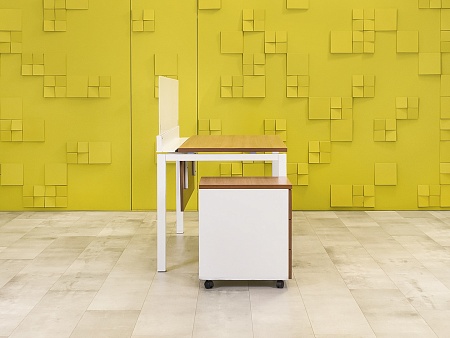 Комплект офисной мебели на 1 человека Юнитекс ЛДСП Орех Россия_СППХТ-150324