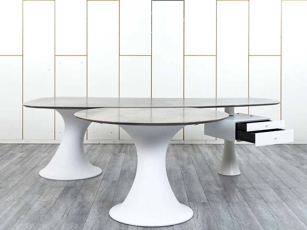 Стол для руководителя CATTELAN ITALIA 2 600х2 300х750 Мрамор Коричневый Piero De Longh  (СРОК-17094)
