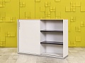 Шкаф для документов офисный Steelcase ЛДСП Белый Германия  ШД2ДБ-30016